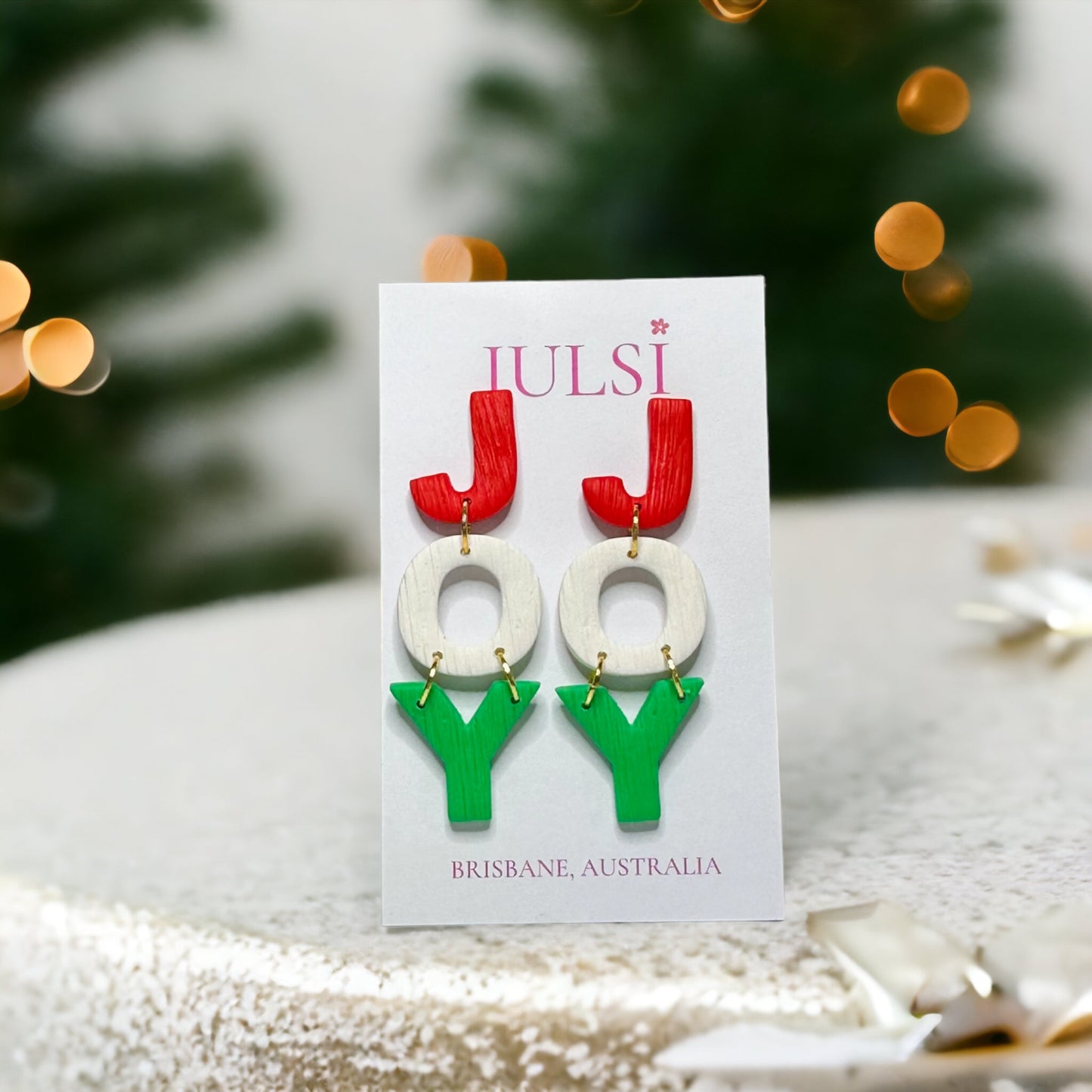 Christmas Earrings - Joy