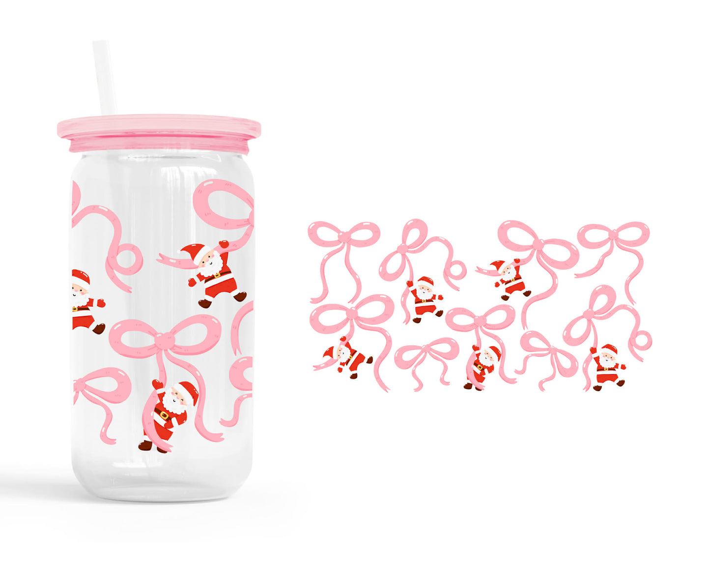 Santa Bows - Drinkware